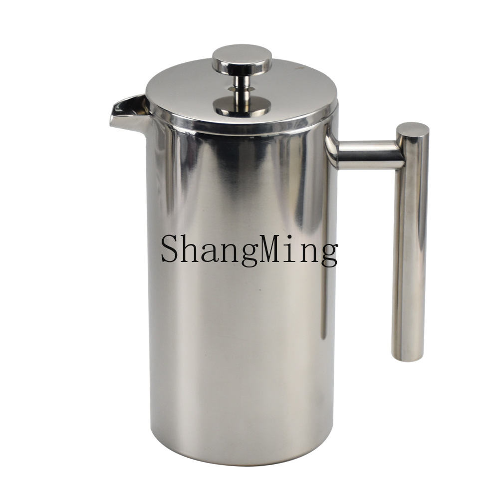 Coffee Tea Brew - Кофейник-френч-пресс из нержавеющей стали DSA, фильтр