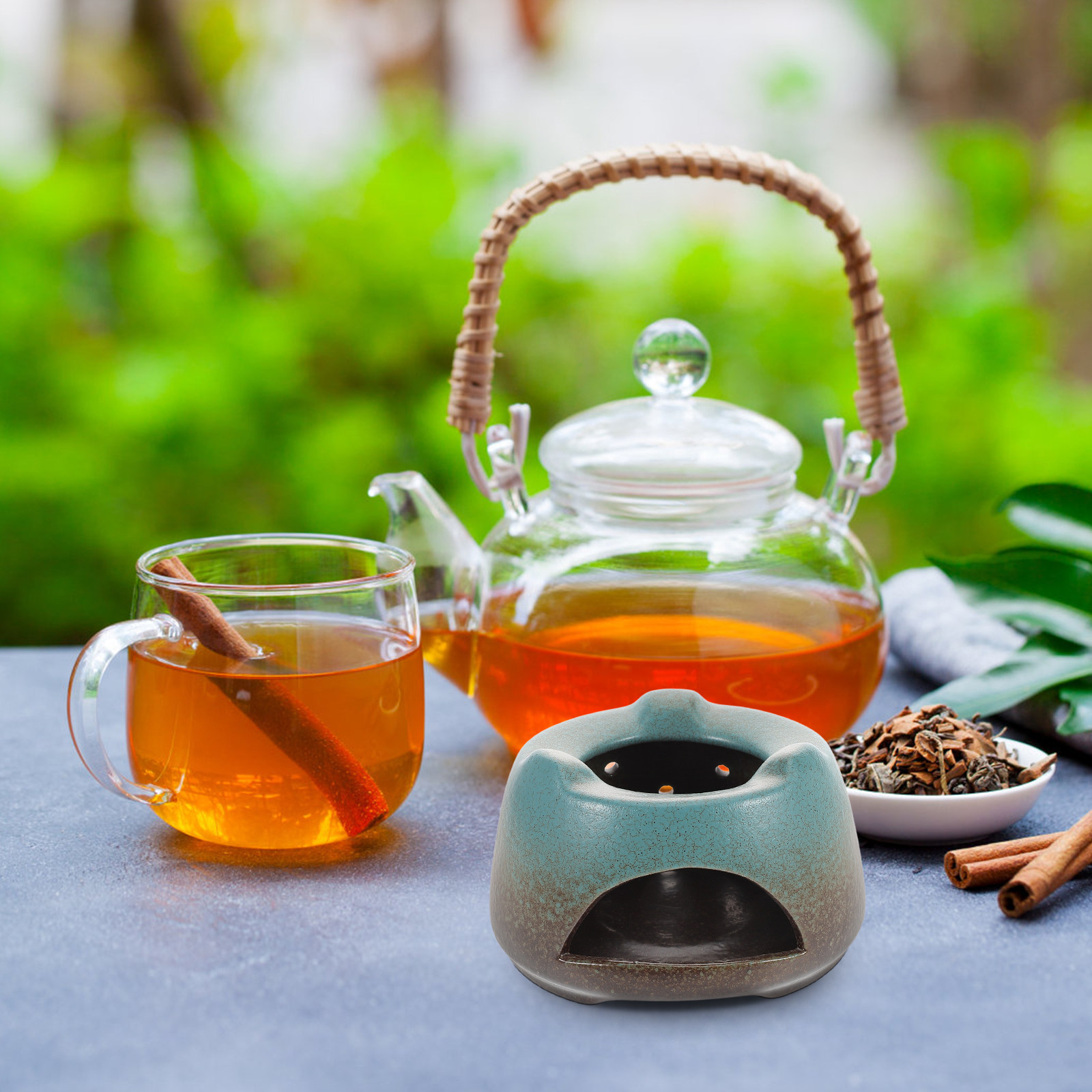 Coffee Tea Flower - Керамическая подставка-подогреватель для чайника, элегантный чайный