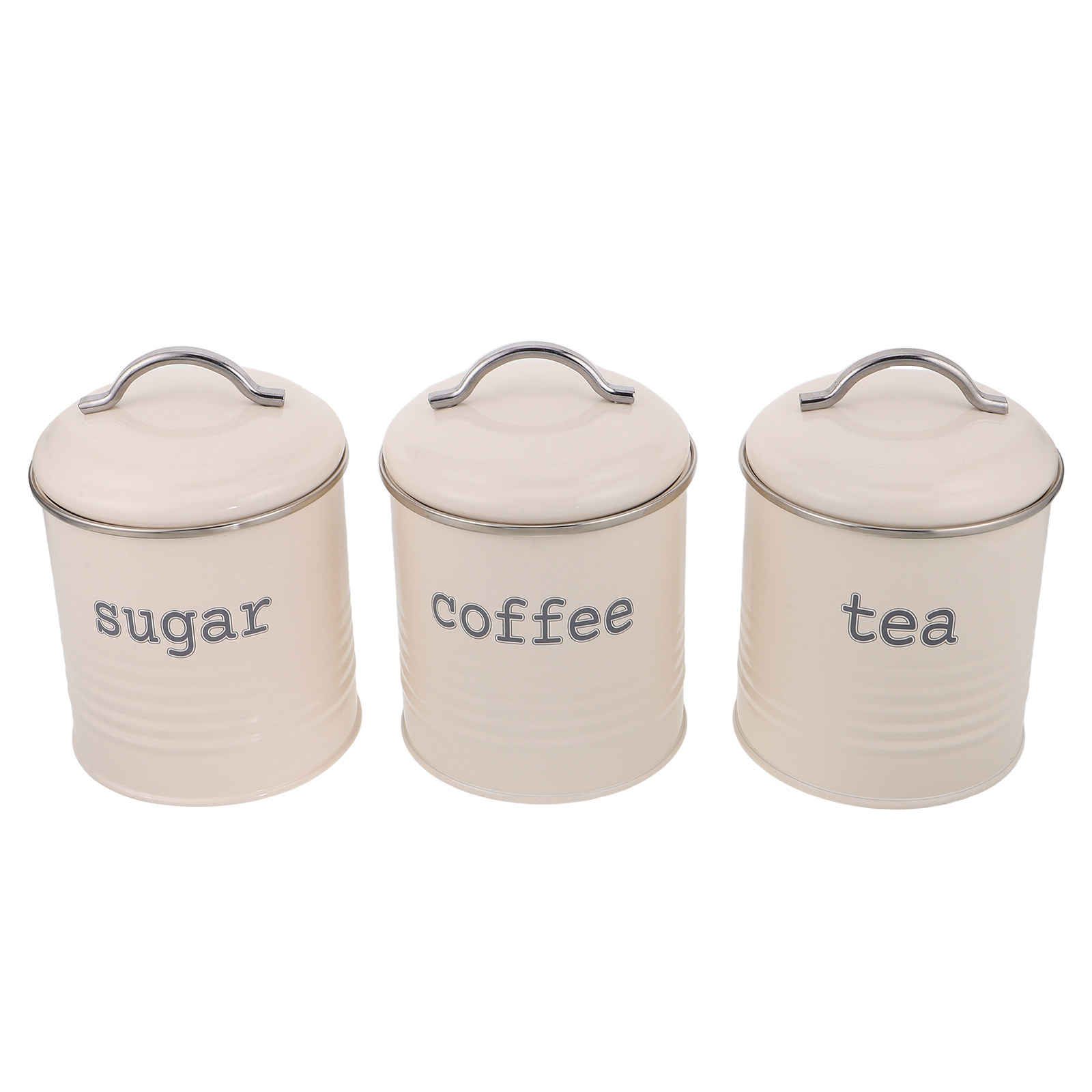Coffee Tea Sugar Set - Набор из 3 герметичных контейнеров для