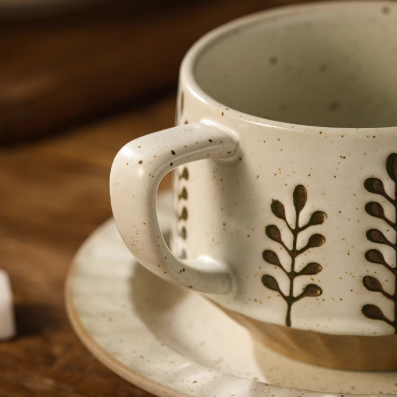 Керамическая чашка в стиле рет – обзор и цена Coffee Tea Sugar Set