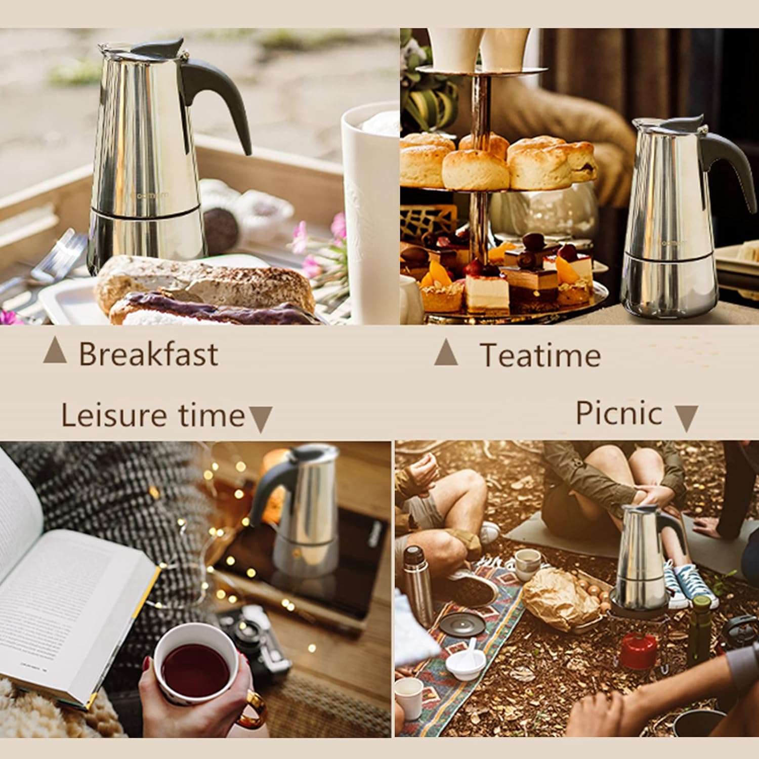 4/6/9 чашек Moka Pot Caffe Mac – обзор и цена Coffee Tea Drinks
