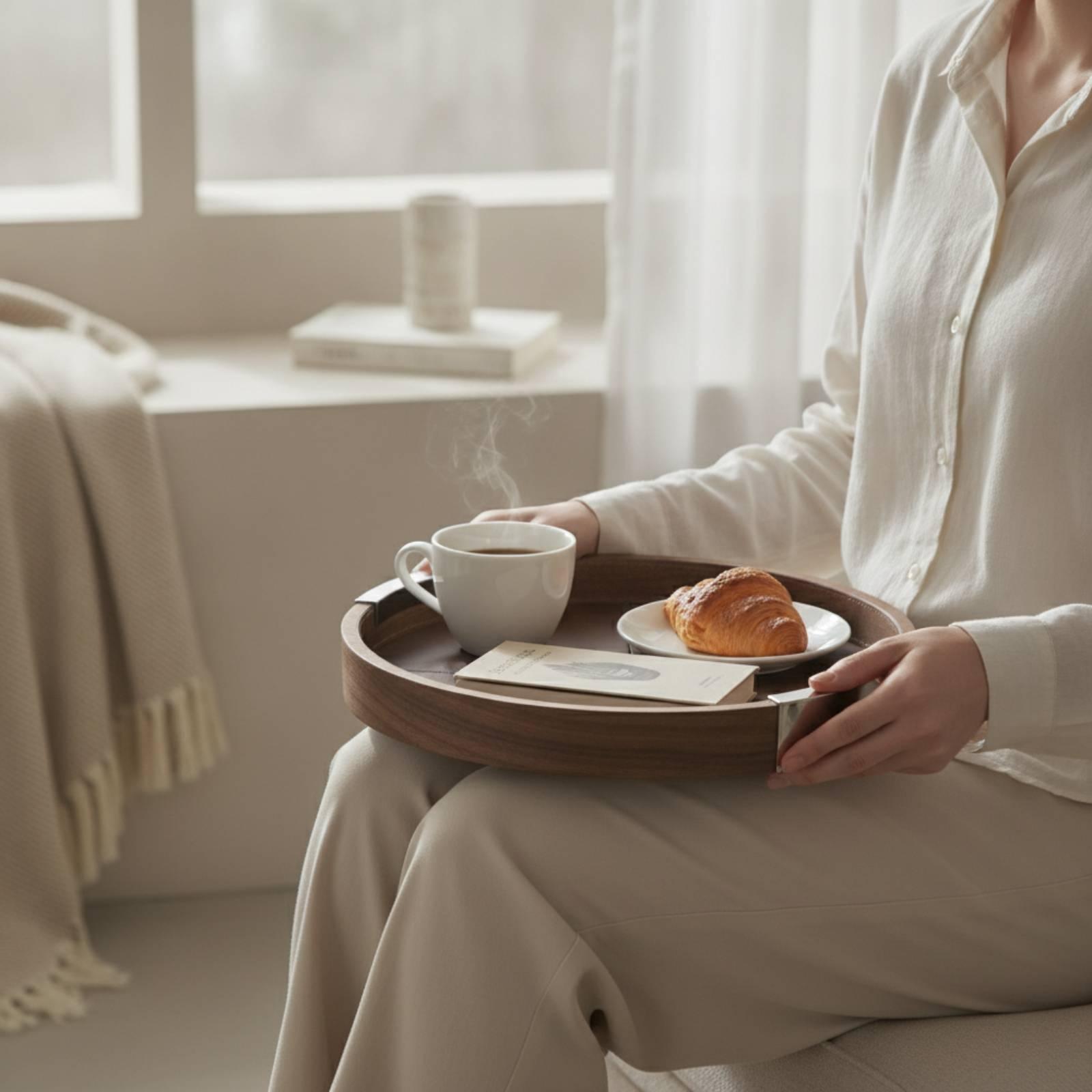 Поднос из орехового дерева: ми – обзор и цена Tea Coffee Set Up