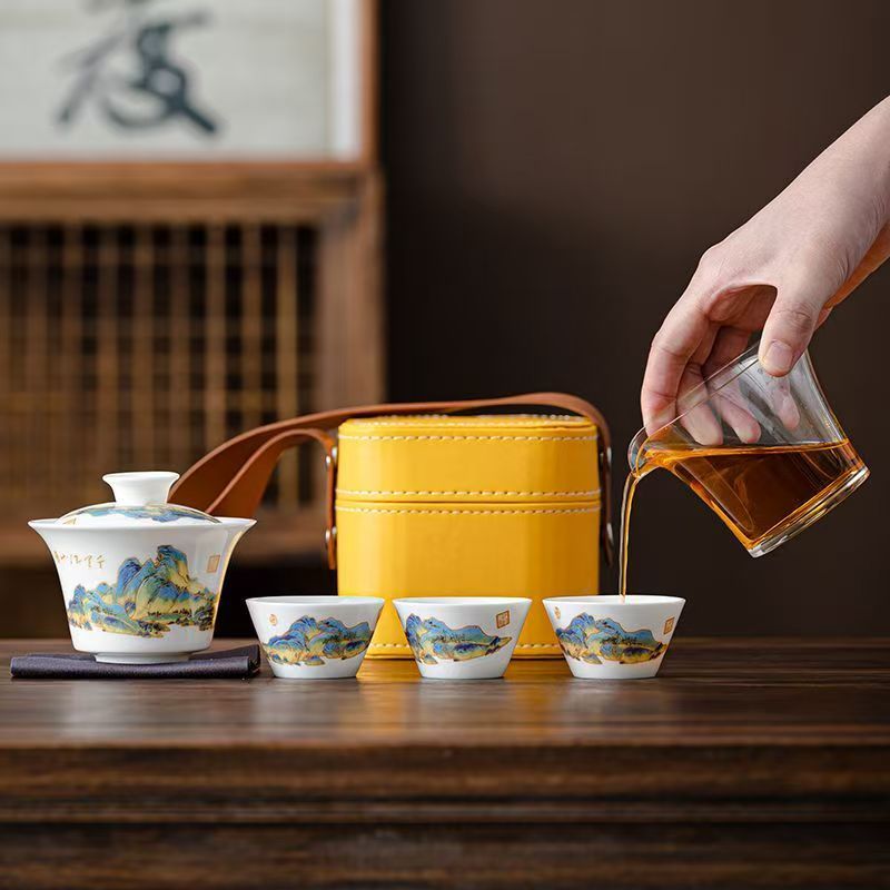 Дорожный чайный набор из белог – обзор и цена Gongfu Tea Set