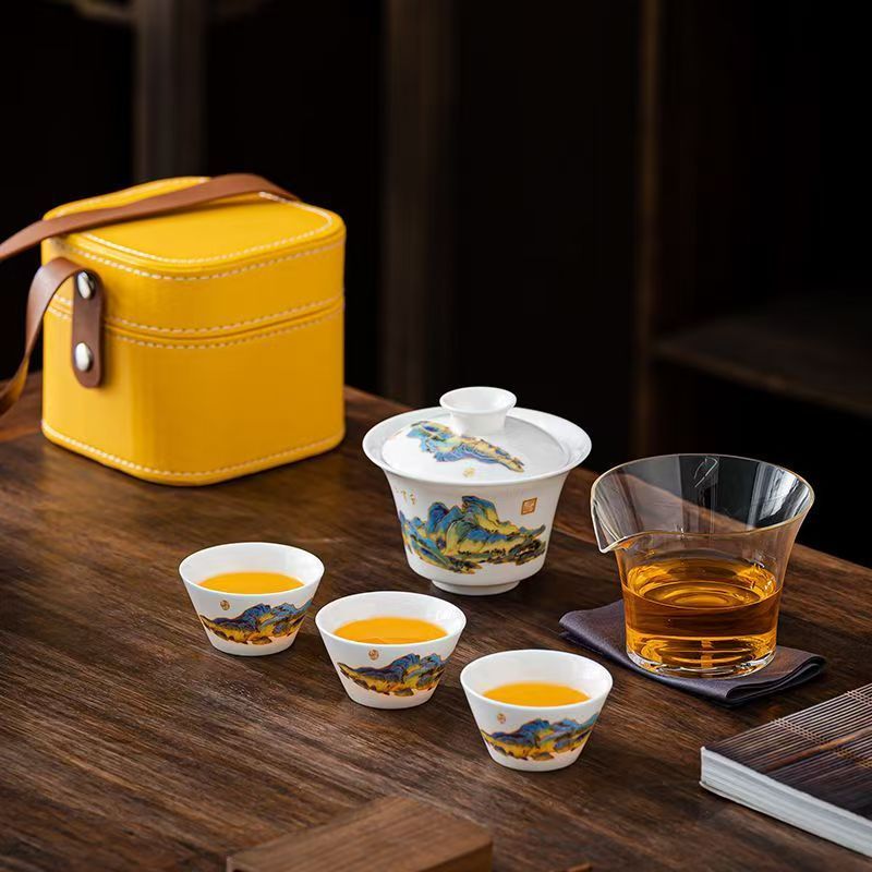 Дорожный чайный набор из белог – обзор и цена Gongfu Tea Set